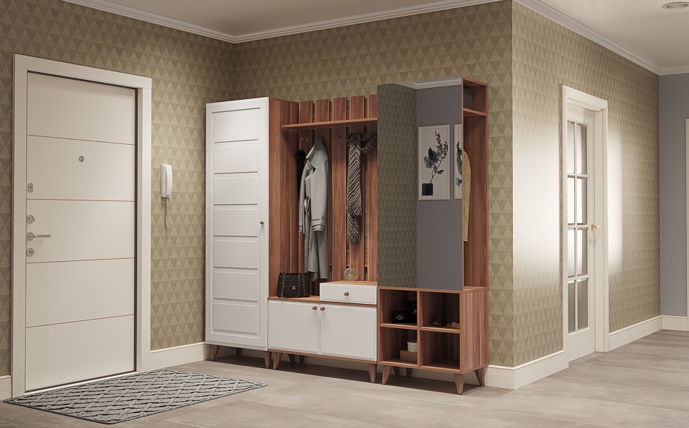 Шкаф с зеркалом в прихожую Верона (АСМ-М)