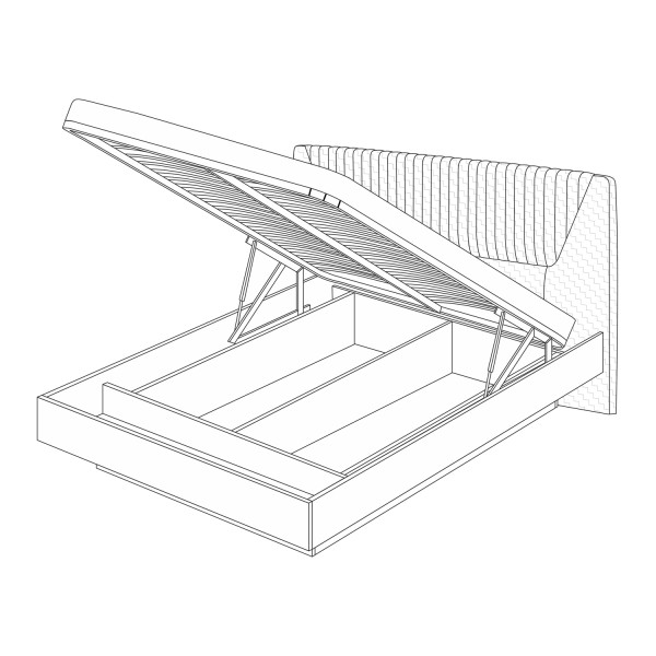 Кровать-11 с подъемным механизмом 1600 Марсель