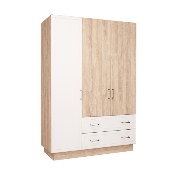 Шкаф трёхдверный с ящиками Ханна