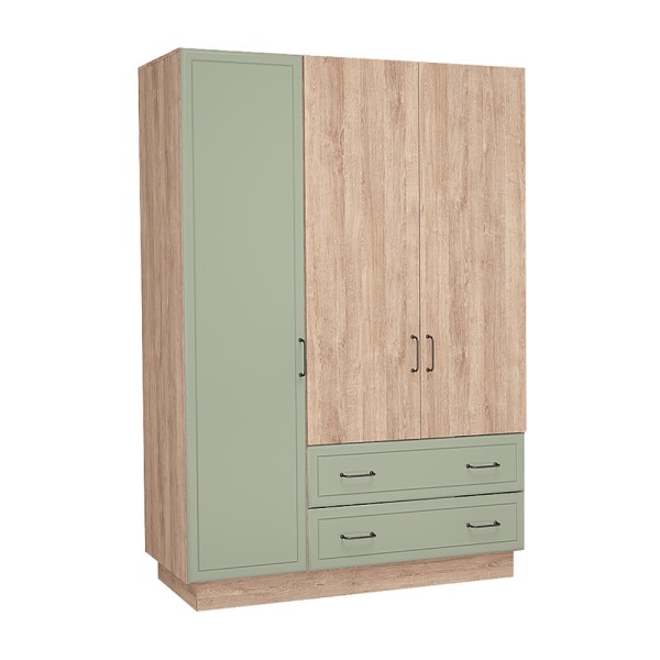 Шкаф трёхдверный с ящиками Ханна