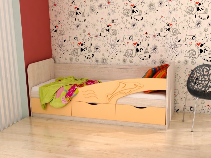 Кровать Дельфин 2000*800 (правая)