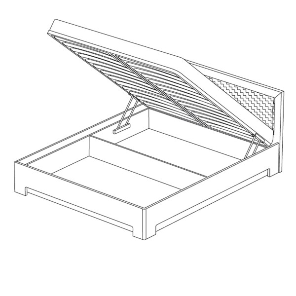 Кровать-1 с подъемным механизмом 1400 Парма