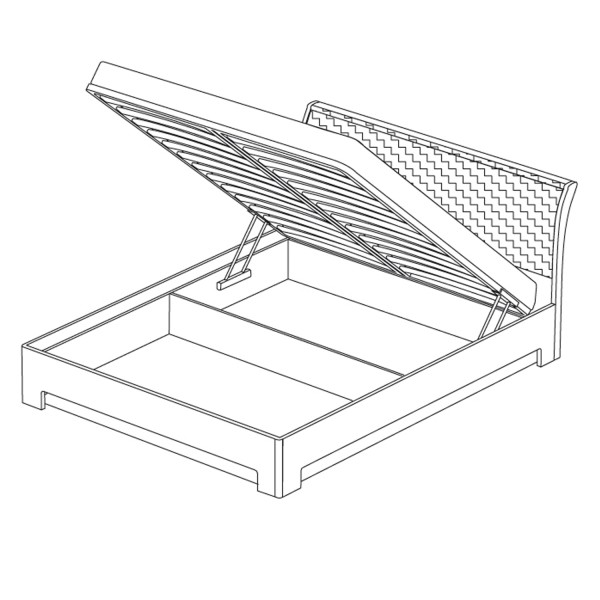Кровать-3 с подъемным механизмом 1400 Парма