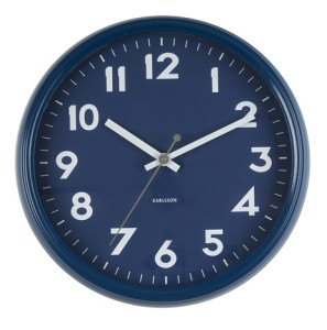 Часы настенные Badge metal dark blue