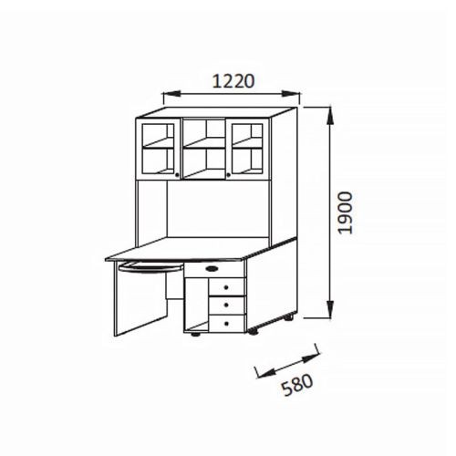 Стол письменный ПМ-1 Юниор-6