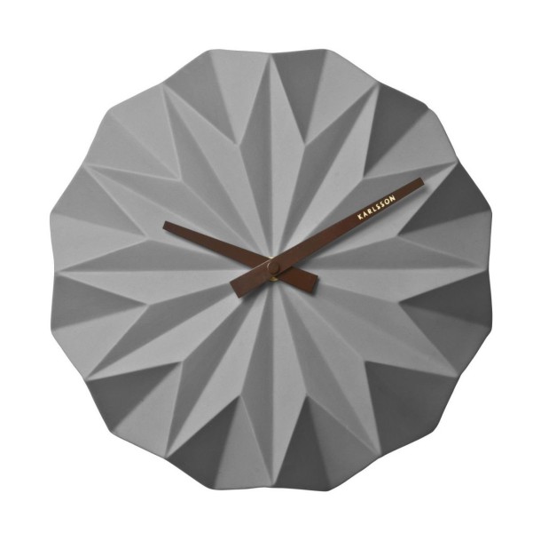 Часы настенные Origami grey
