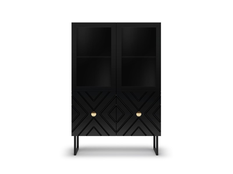 Шкаф низкий (2 стеклодвери) Марсель