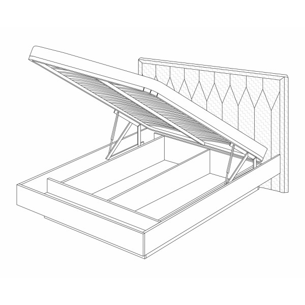 Кровать-10 с подъемным механизмом Капри