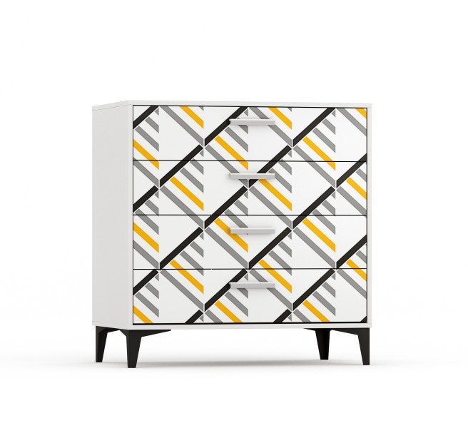 Комод L II Светло-серый, Принт 6 Trend 3