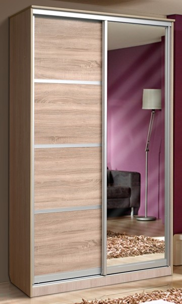 Шкаф-купе двухдверный с ящиками (1300/490)