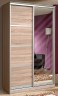 Шкаф-купе двухдверный с ящиками (1300/490)