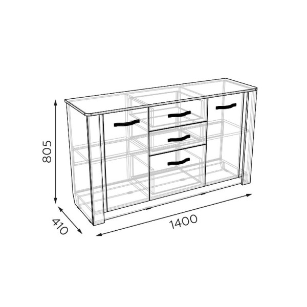 Комод мод.4 Лаура