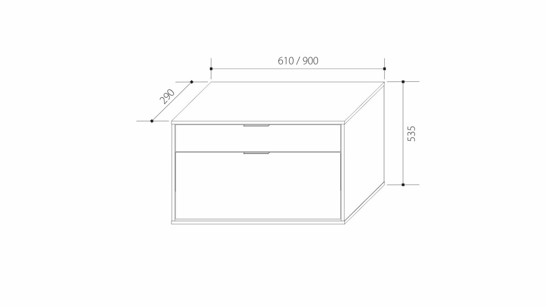 Тумба для обуви B3-T2 600 Визит 3