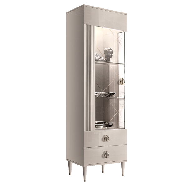 Шкаф-витрина 1-створчатая левая Римини Соло