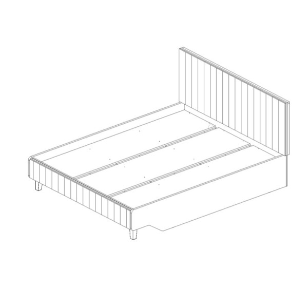 Кровать двуспальная с настилом 1600 Элика