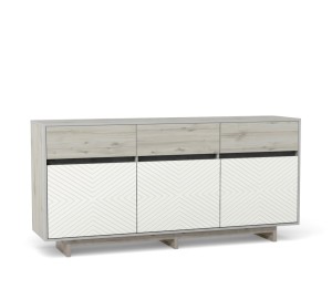 Комодино MODERNO-1800 В-2, Сосна Лапландия, Ф-4 Меренга мат