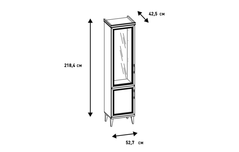Шкаф-витрина 6 Орландо
