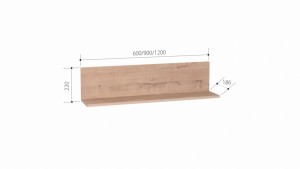 Полка 9/600 ЛДСП "SPLIT"