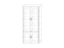 Шкаф-витрина четырёхдверный (1 стеклодверь) Венето