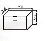 Тумба для обуви B3-T2 900 Визит 3