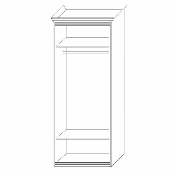 Шкаф двухдверный с зеркалом Неаполь