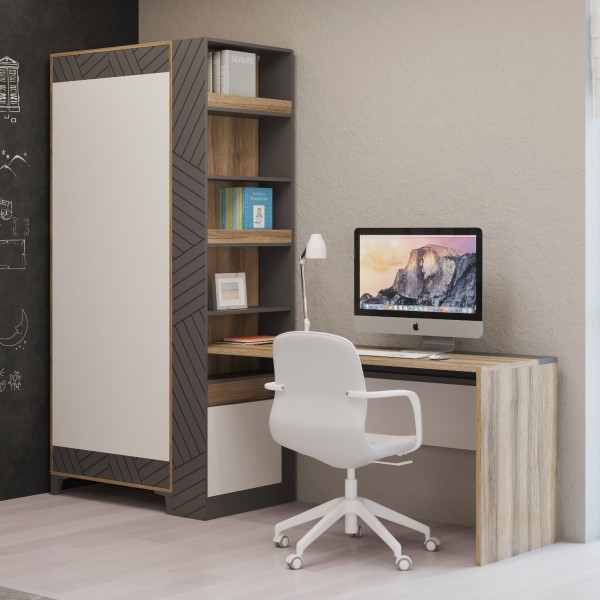 Стол письменный со стеллажом (мод 3+10) Гринвич