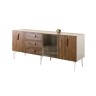Комод для гостиной со стеклянной дверью 2100 Bogemia Wood