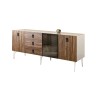 Комод для гостиной со стеклянной дверью 2100 Bogemia Wood