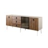 Комод для гостиной со стеклянной дверью 2100 Bogemia Wood