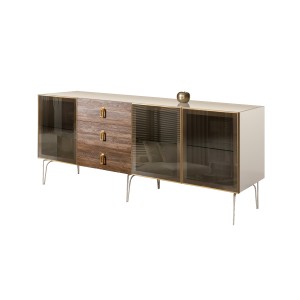 Комод для гостиной три стеклянных двери 2100 Bogemia Wood