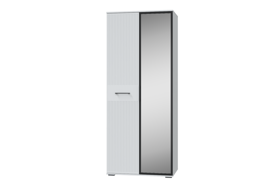 Шкаф 2-х дв. для платья и белья (с зеркалом) Шарлиз