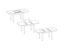 Стол LOFT LUX 160(205)x90