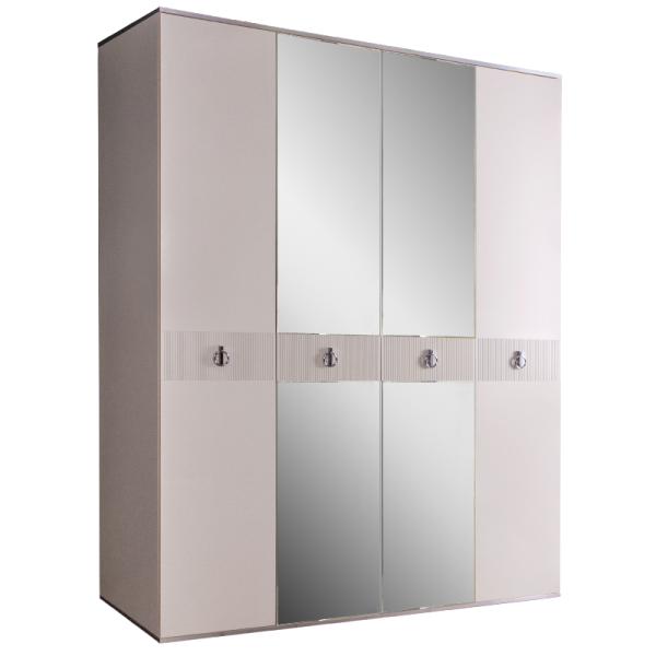 Шкаф четырёхдверный с зеркалами Римини Соло Распродажа