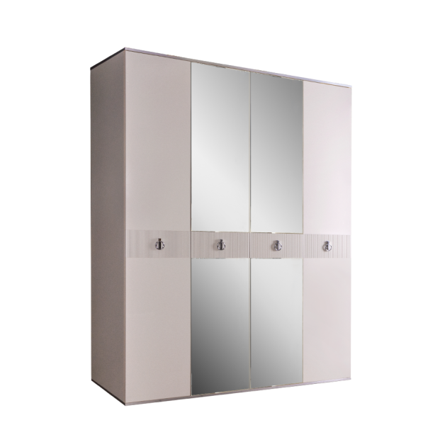 Шкаф четырёхдверный с зеркалами Римини Соло Распродажа