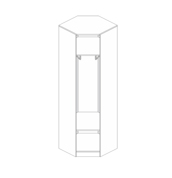 Шкаф угловой Мальвина