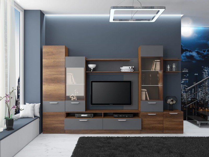 Секция с тумбой и полкой Бьерк