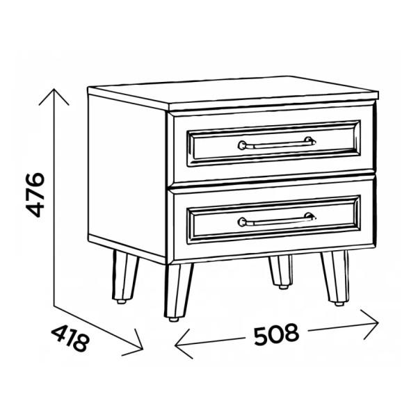 Тумба прикроватная Ханна