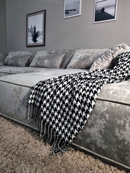 Диван-кровать трехместный с боковинами и оттоманкой Беленс